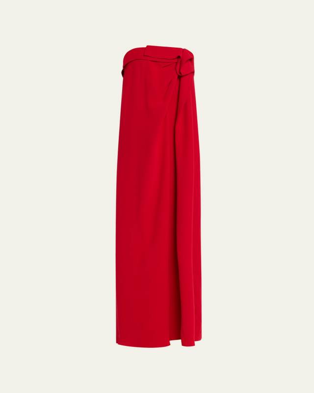 Manuela Strapless Gathered Maxi Dress